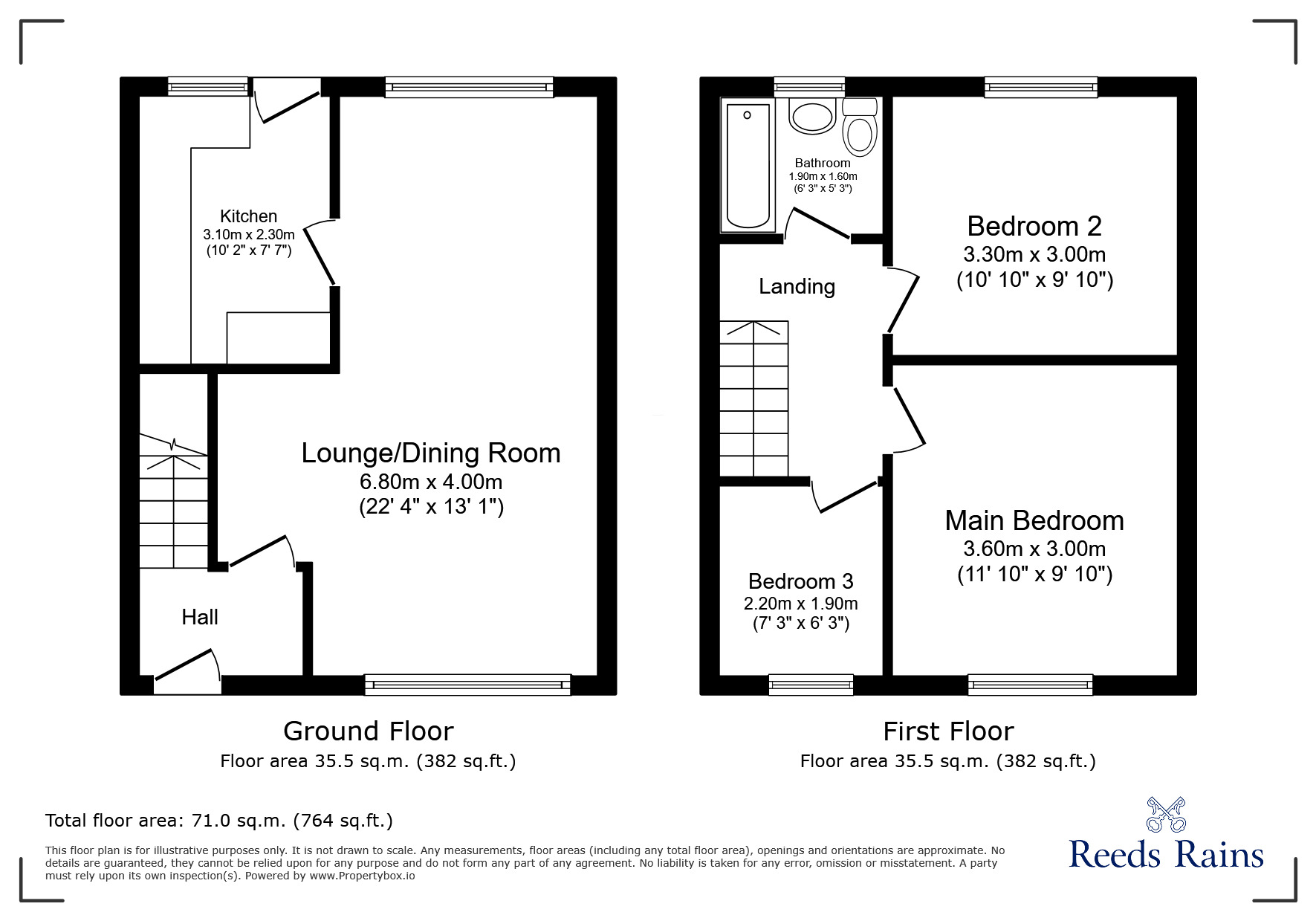 Floorplan of 3 bedroom Semi Detached House for sale, Carrfield Drive, Sheffield, South Yorkshire, S8
