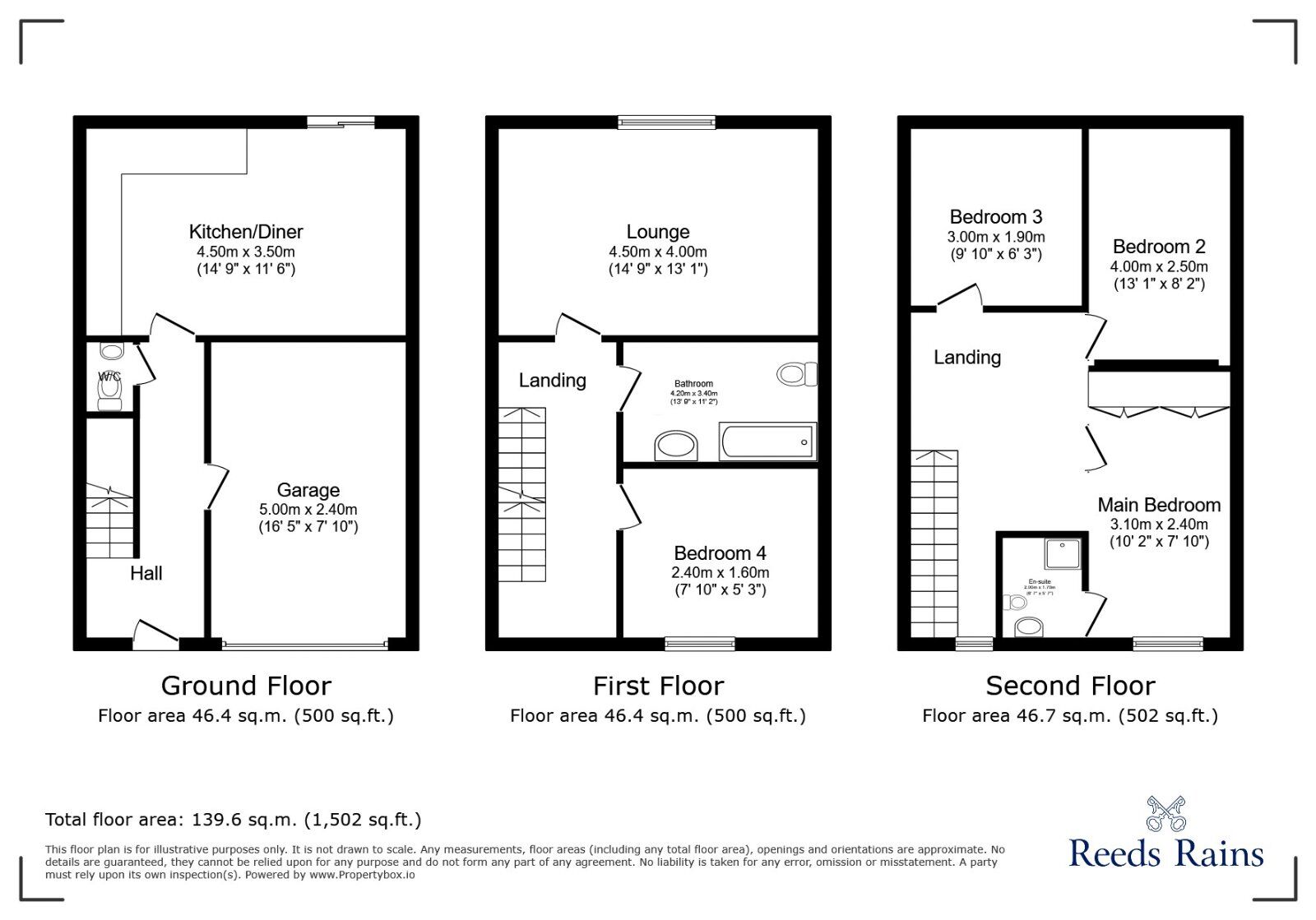 Floorplan of 4 bedroom Mid Terrace House for sale, Myrtle Close, Sheffield, South Yorkshire, S2