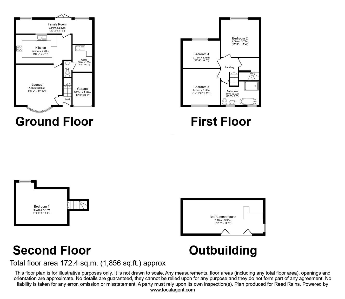 Floorplan of 4 bedroom Semi Detached House for sale, East Road, Sheffield, South Yorkshire, S2