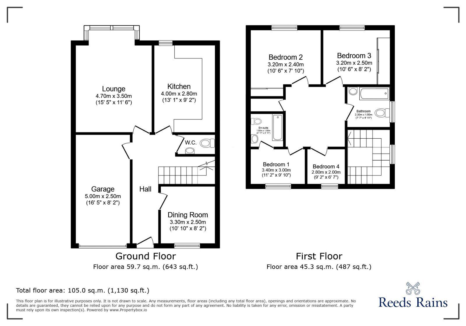 Floorplan of 4 bedroom Detached House to rent, John Hibbard Rise, Sheffield, South Yorkshire, S13
