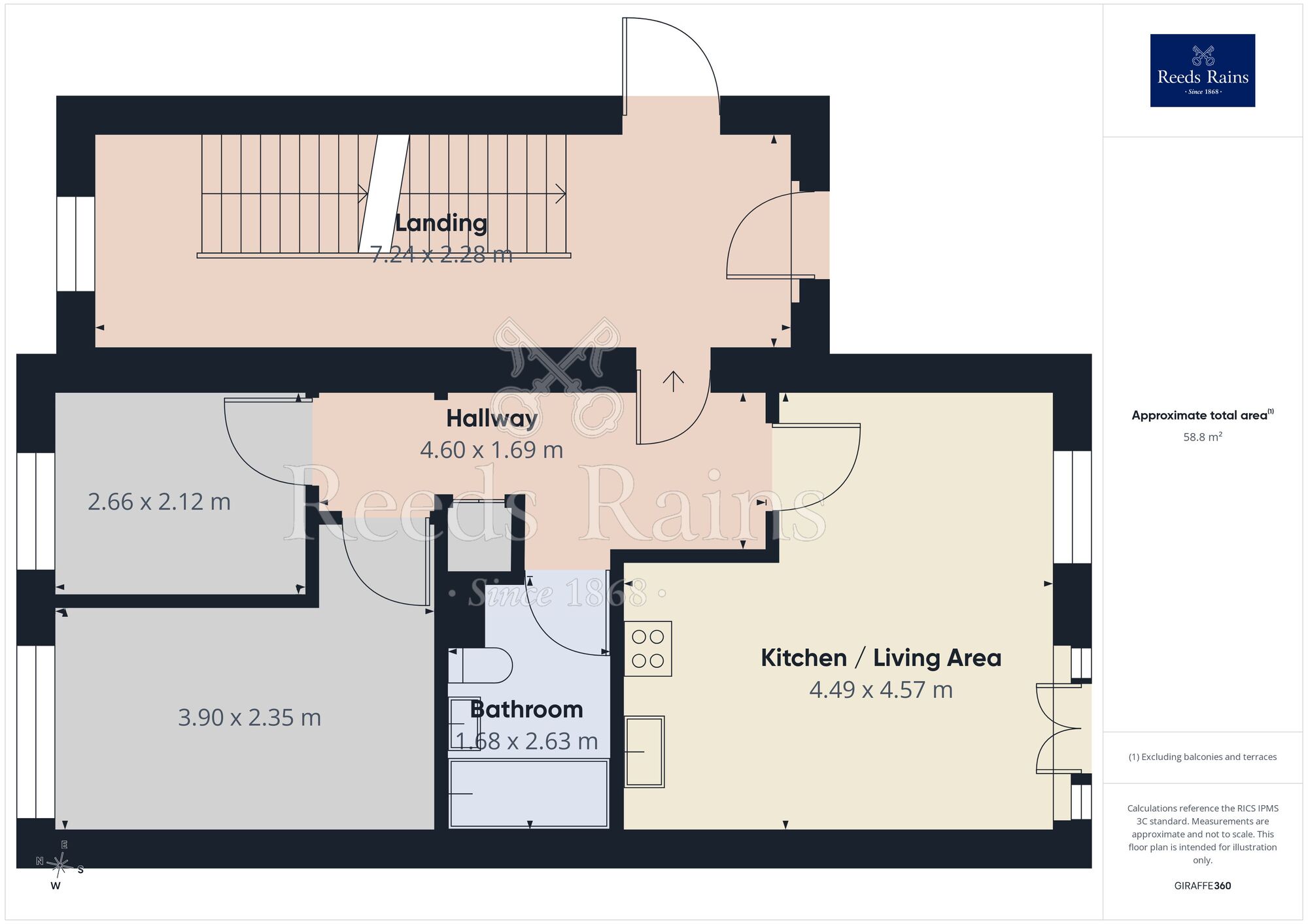 Floorplan of 2 bedroom Flat for sale, Woodhouse Road, Sheffield, S12