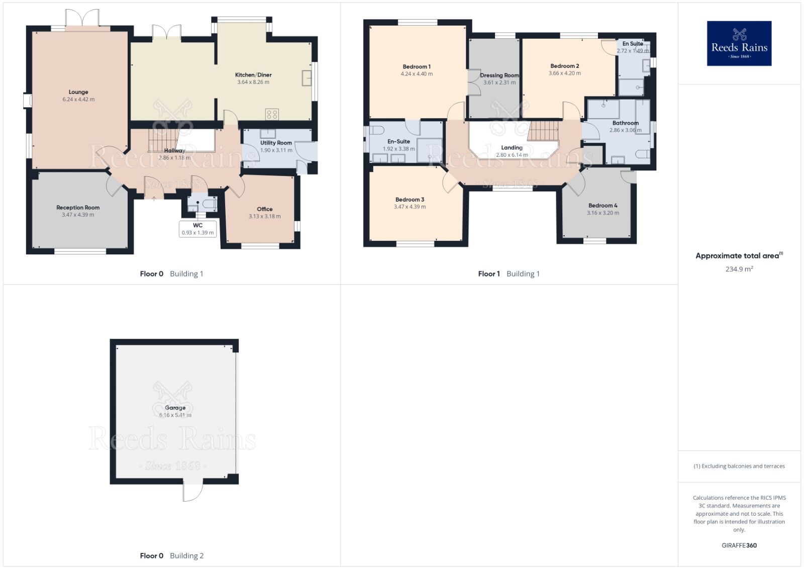 Floorplan of 4 bedroom Detached House to rent, Bushey Wood Grove, Sheffield, S17