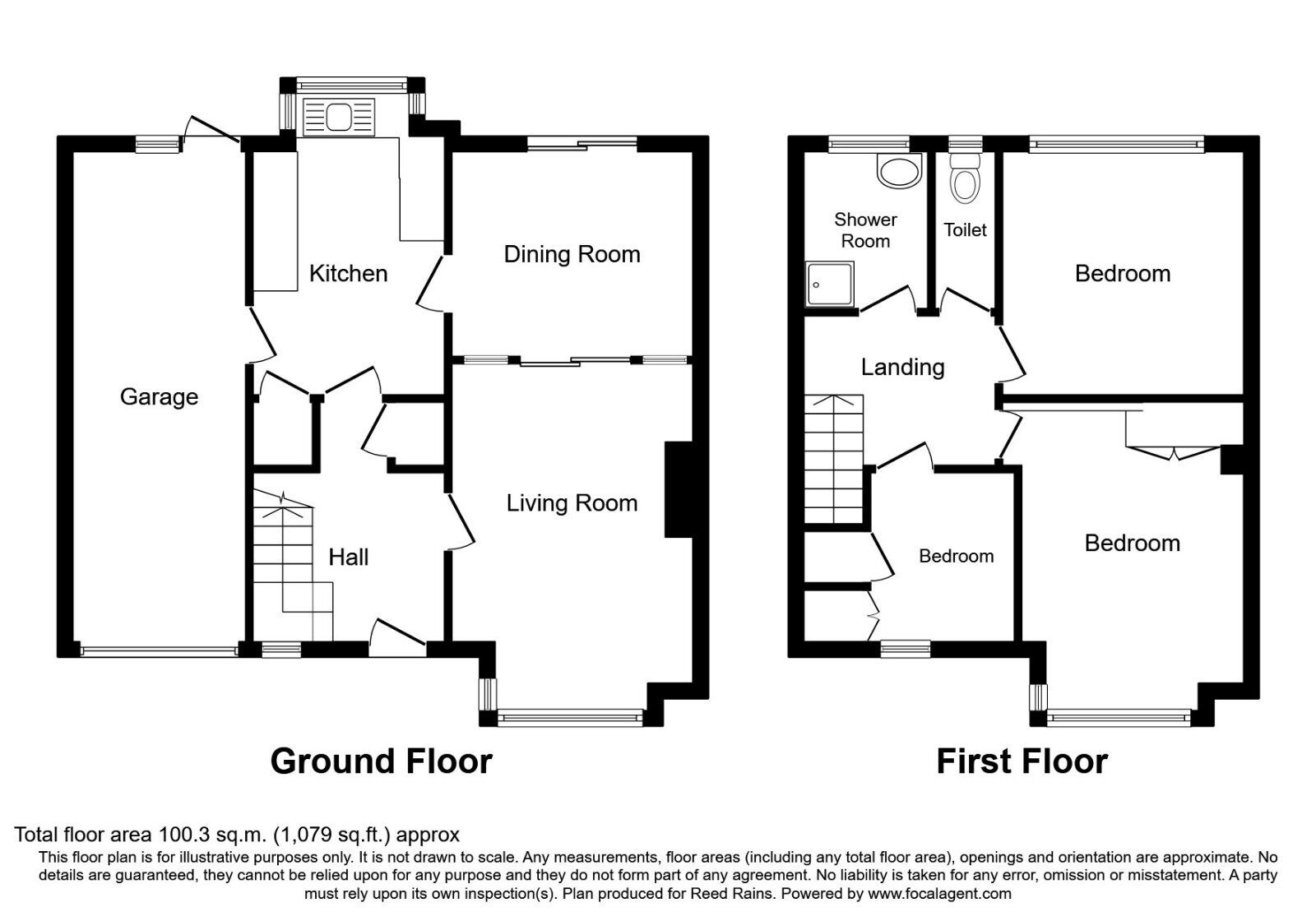 Floorplan of 3 bedroom Semi Detached House for sale, Twentywell Road, Sheffield, S17