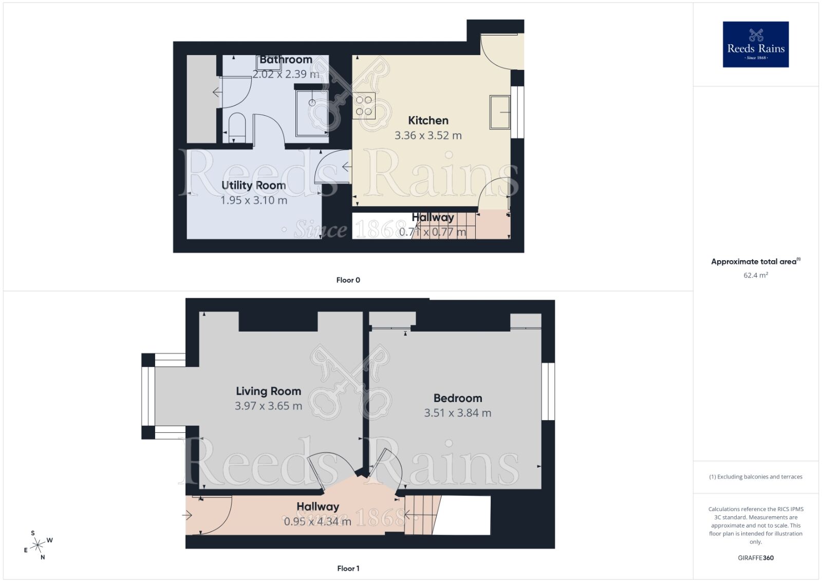 Floorplan of 1 bedroom Mid Terrace Flat to rent, St. Aidans Road, Sheffield, S2