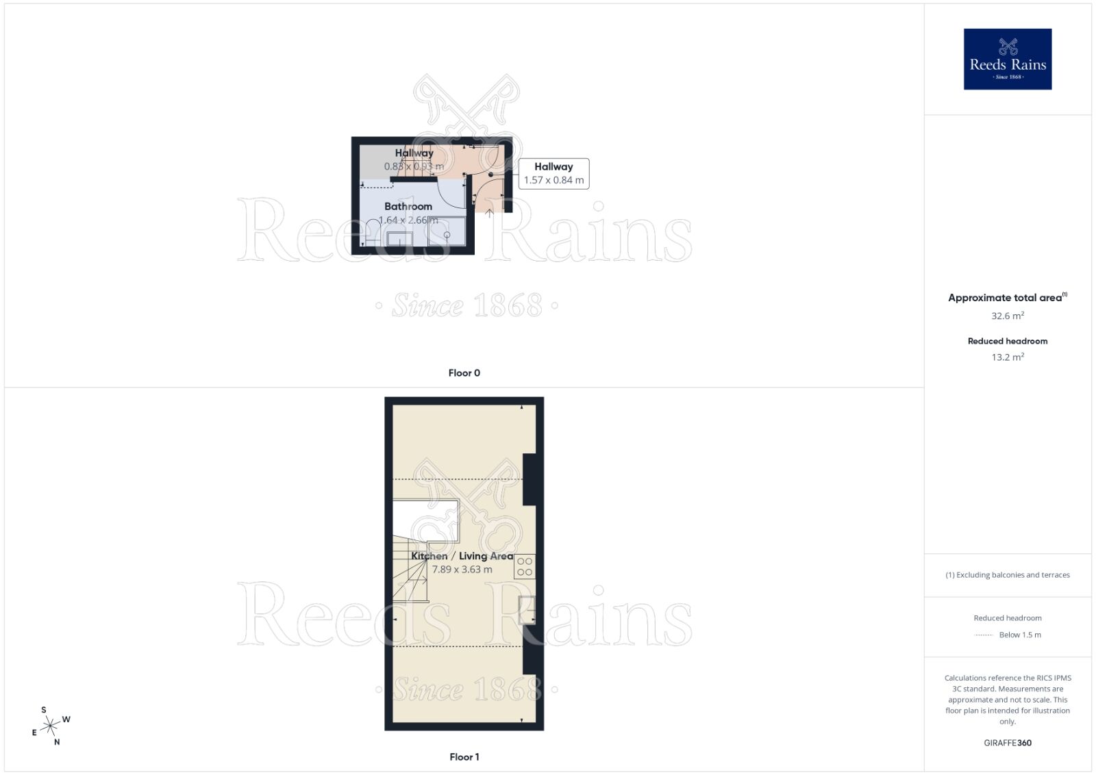 Floorplan of 1 bedroom Flat to rent, Brooklyn Road, Sheffield, S8