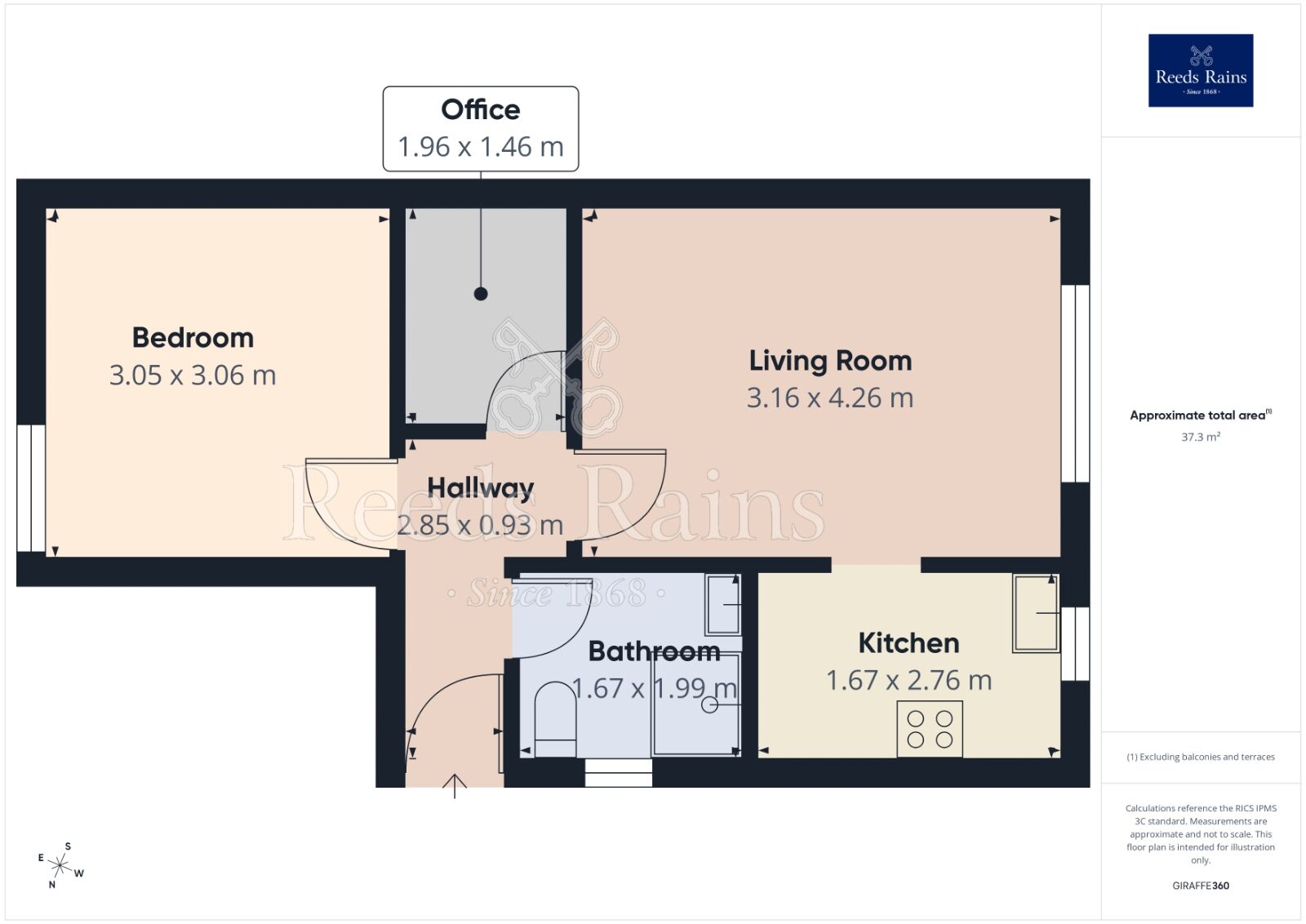 Floorplan of 1 bedroom Flat for sale, Thornsett Road, Sheffield, S7