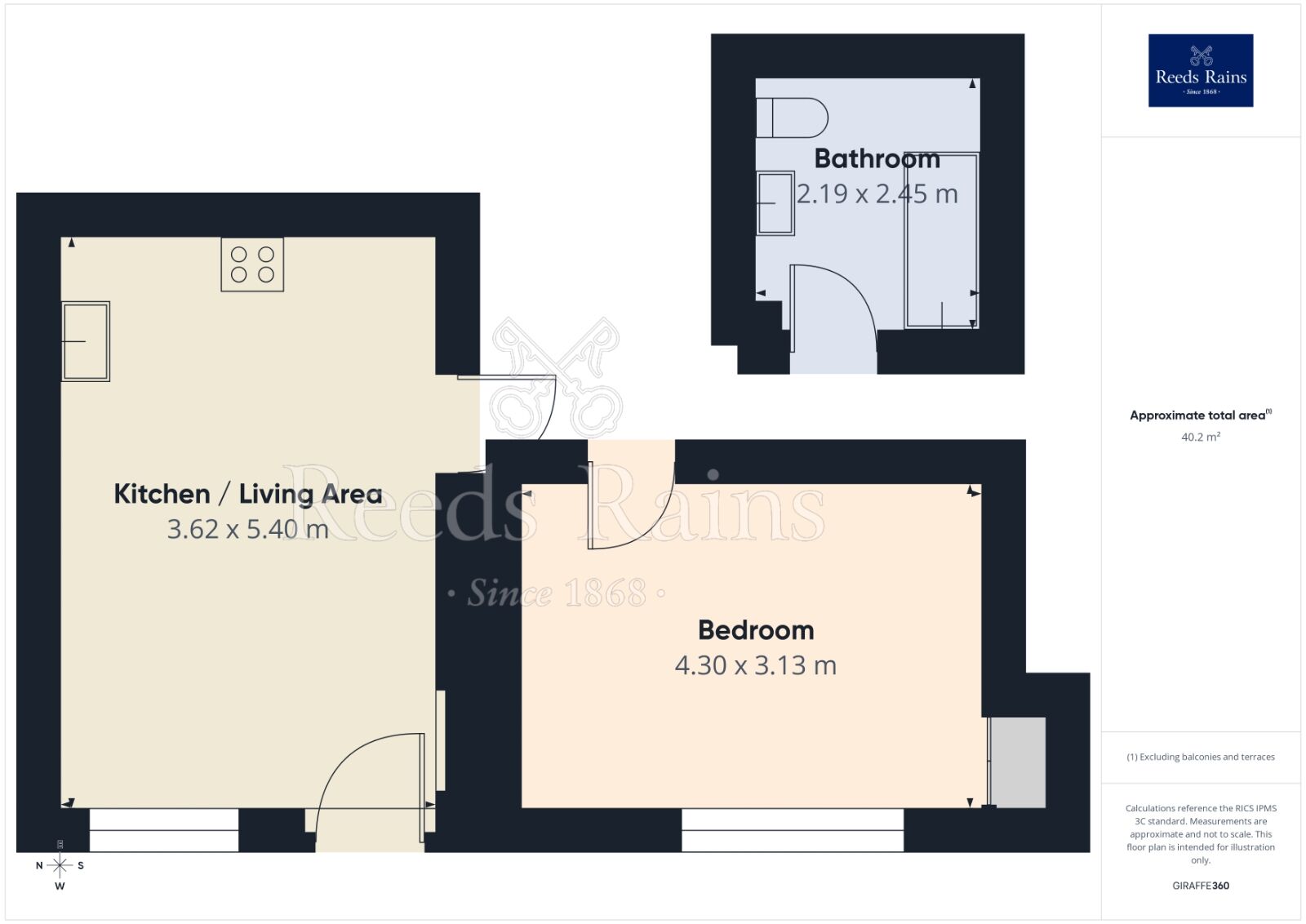 Floorplan of 1 bedroom Flat to rent, Beech Hill Road, Sheffield, S10