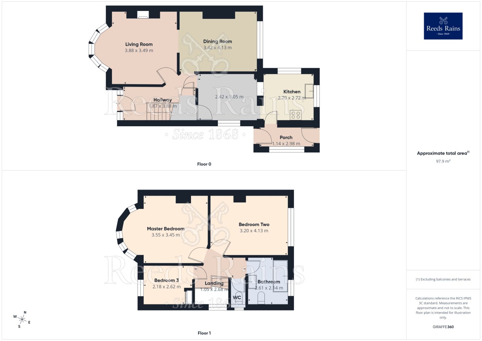 Floorplan of 3 bedroom Semi Detached House for sale, Norfolk Park Avenue, Sheffield, S2