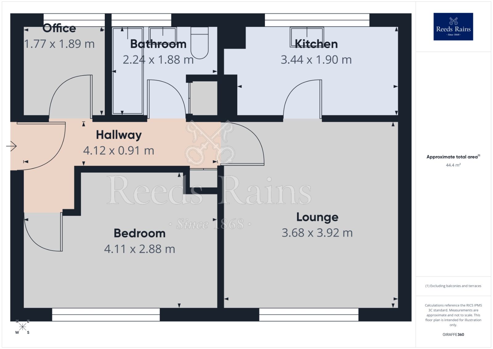 Floorplan of 1 bedroom Flat for sale, Stradbroke Road, Sheffield, S13