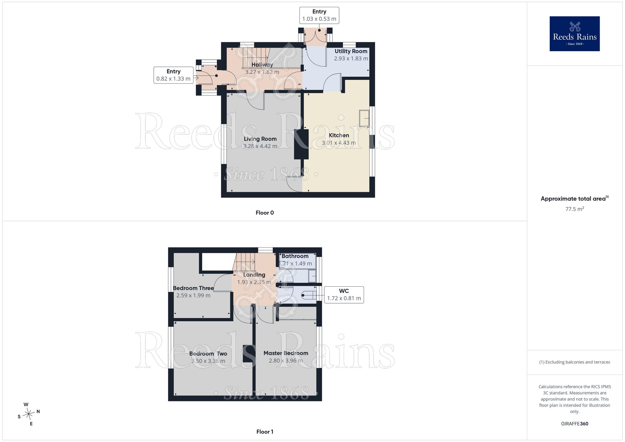 Floorplan of 3 bedroom Semi Detached House for sale, Bassledene Road, Sheffield, S2