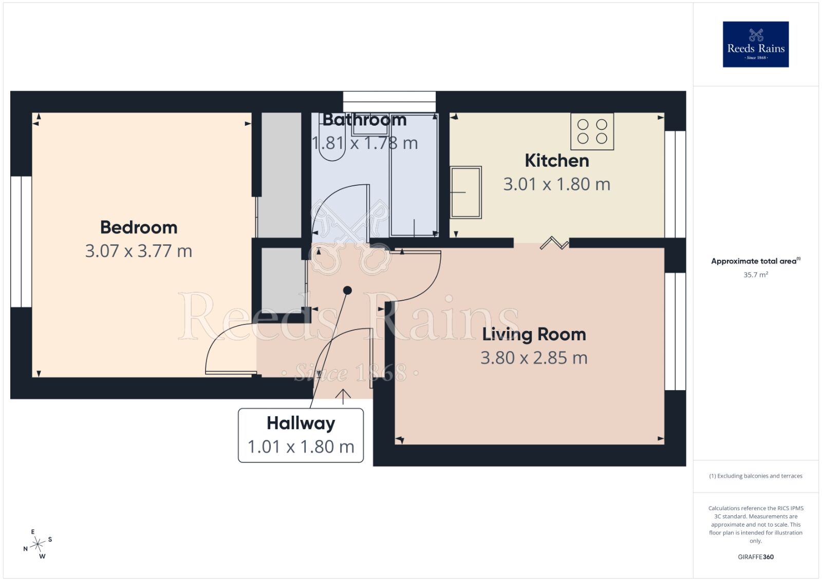 Floorplan of 1 bedroom Flat for sale, Glen Road, Sheffield, S7