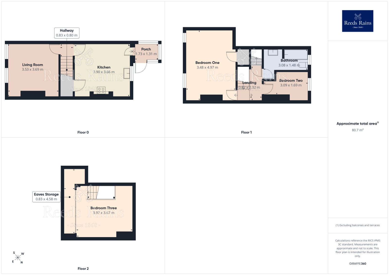 Floorplan of 3 bedroom Mid Terrace House for sale, Slate Street, Sheffield, S2