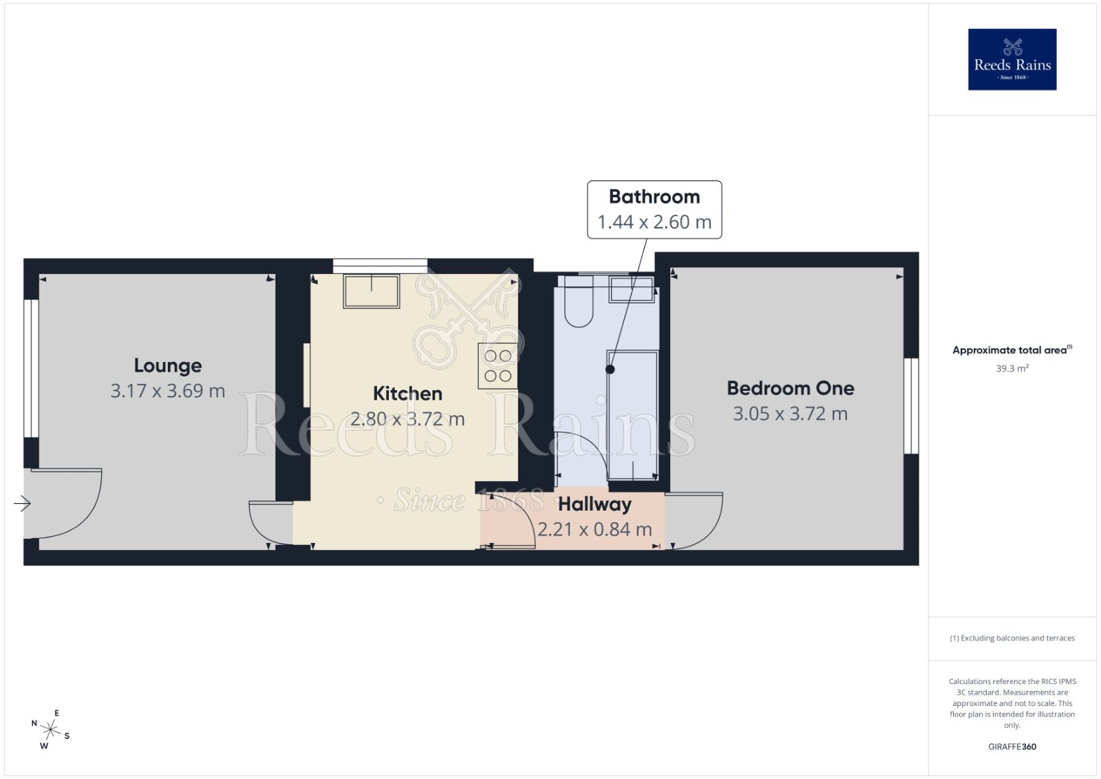 Floorplan of 1 bedroom Flat to rent, Olivet Road, Sheffield, S8