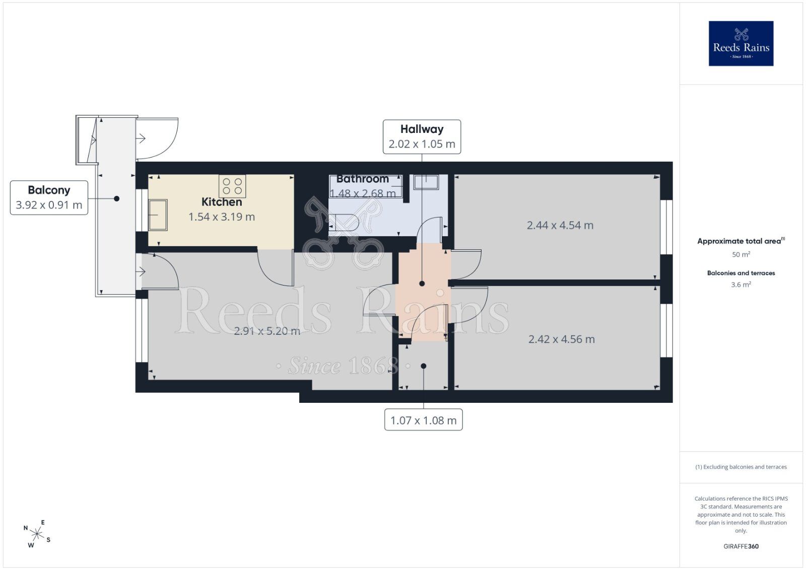 Floorplan of 2 bedroom Flat to rent, Olivet Road, Sheffield, S8
