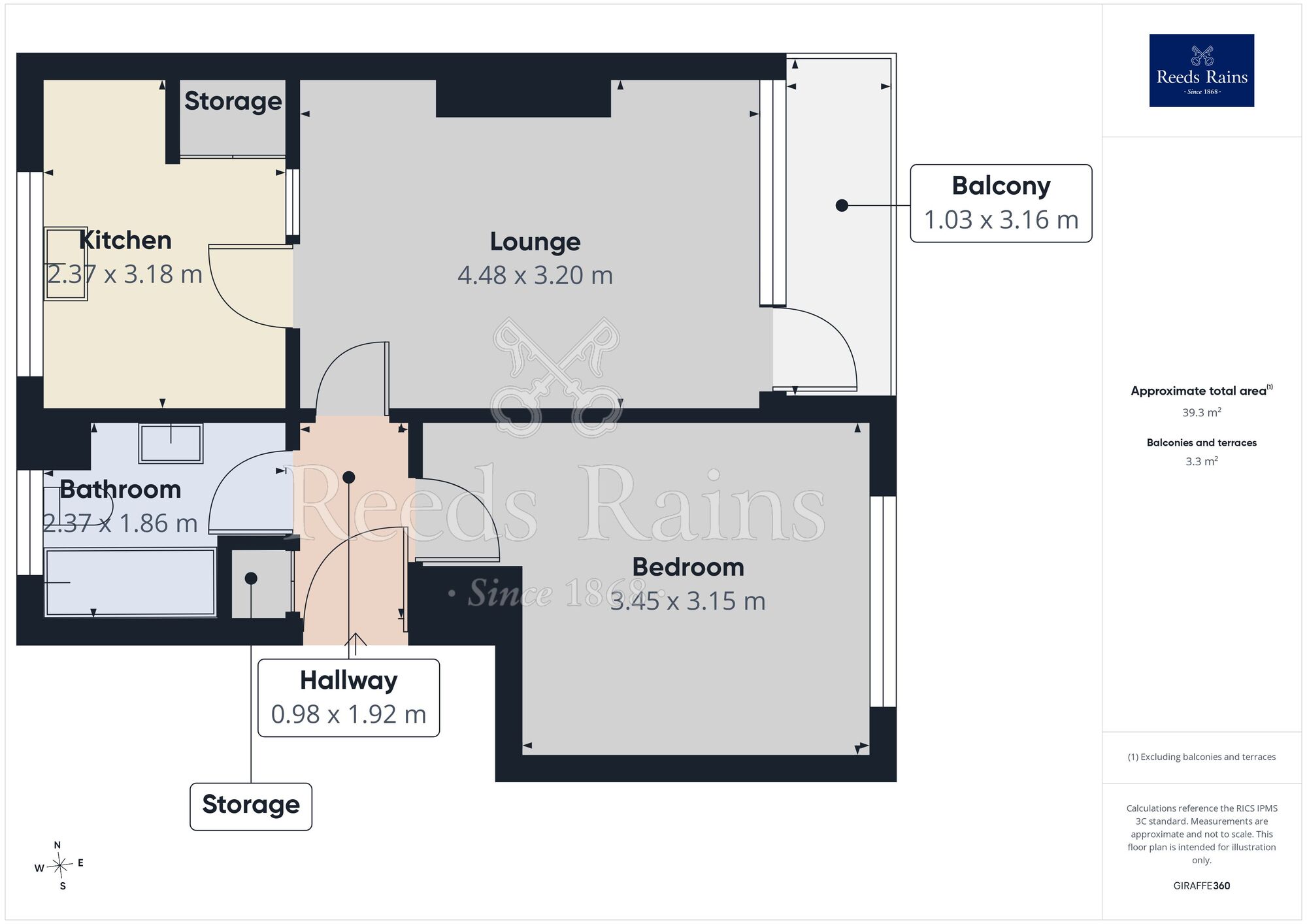 Floorplan of 1 bedroom Flat for sale, Lupton Walk, Sheffield, S8
