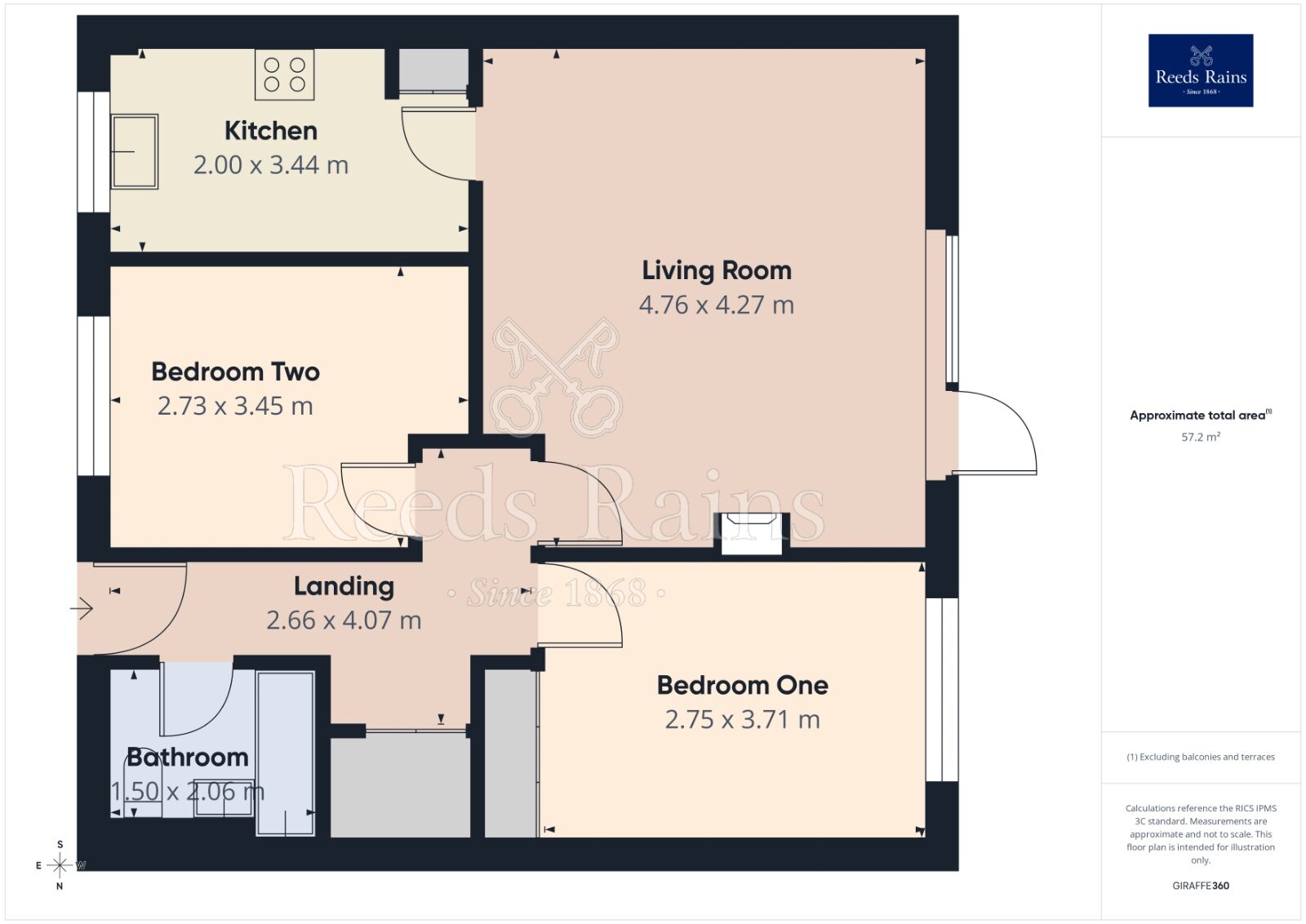 Floorplan of 2 bedroom Flat to rent, Ladies Spring Grove, Sheffield, S17
