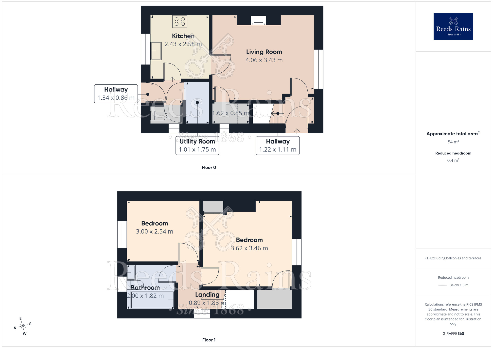 Floorplan of 2 bedroom Semi Detached House for sale, Myrtle Road, Sheffield, S2