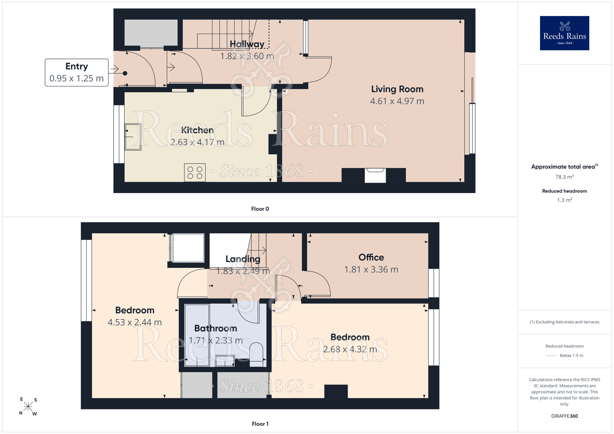 Floorplan of 3 bedroom End Terrace House for sale, Gaunt Road, Sheffield, S14