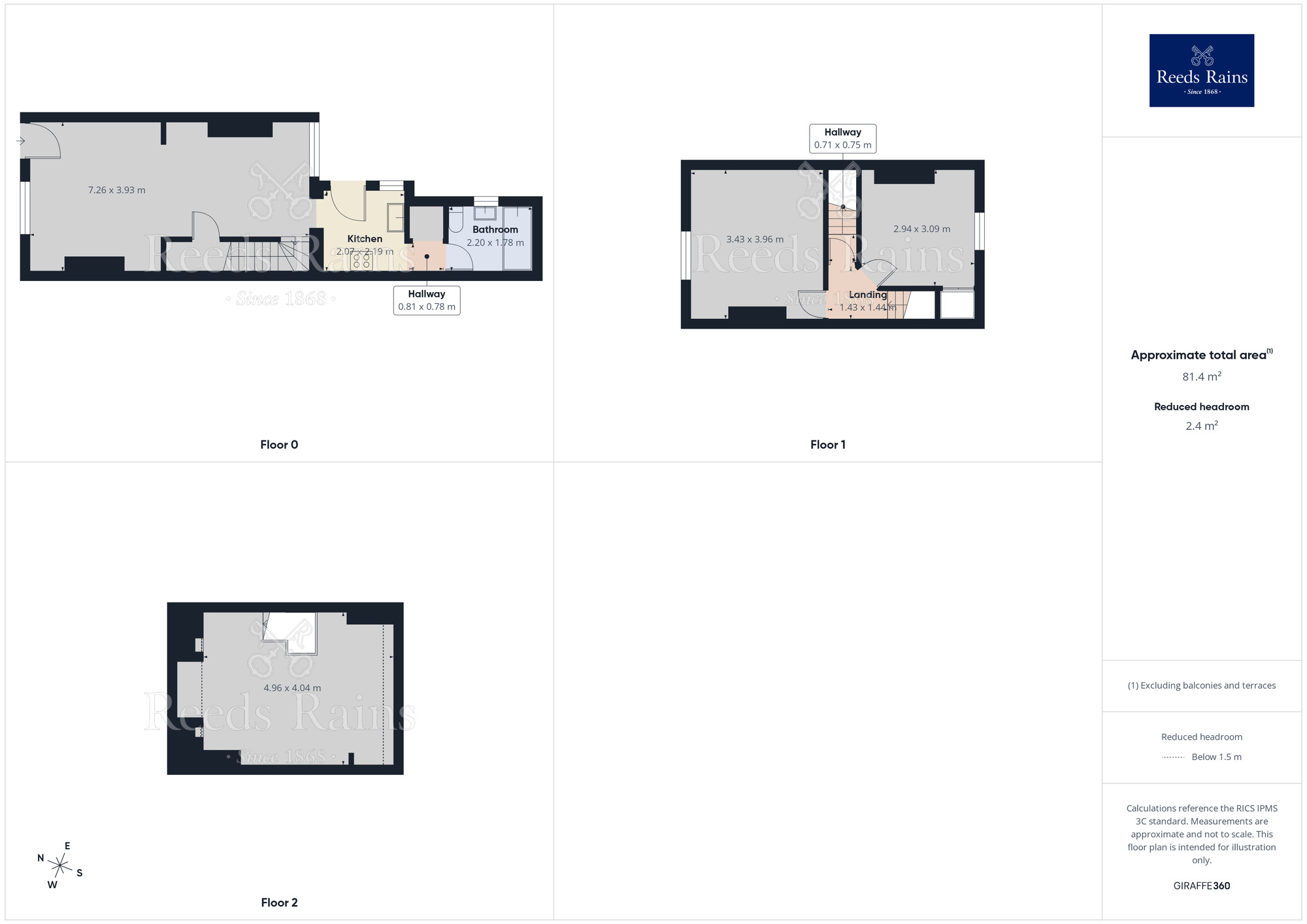 Floorplan of 3 bedroom Mid Terrace House for sale, Sheffield Road, Woodhouse, Sheffield, S13