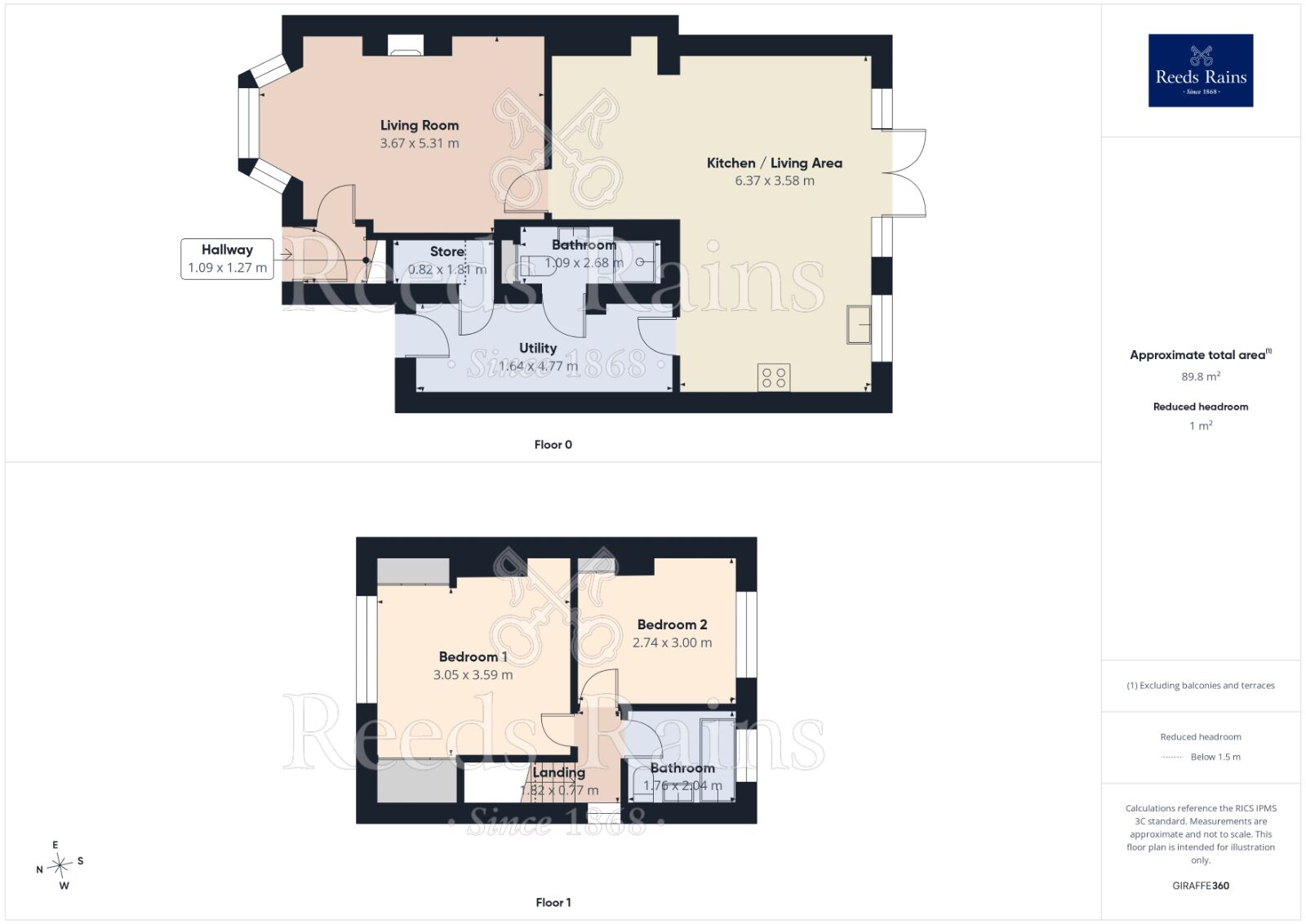 Floorplan of 2 bedroom Semi Detached House for sale, Crawshaw Grove, Sheffield, S8