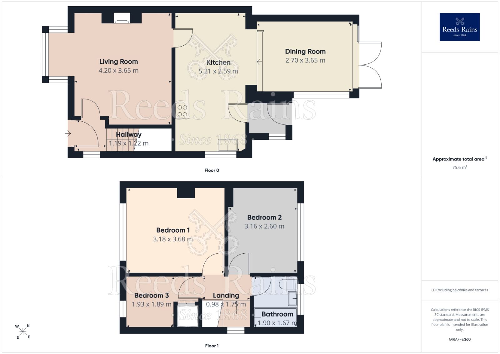 Floorplan of 3 bedroom Semi Detached House for sale, Flockton Road, Sheffield, S13