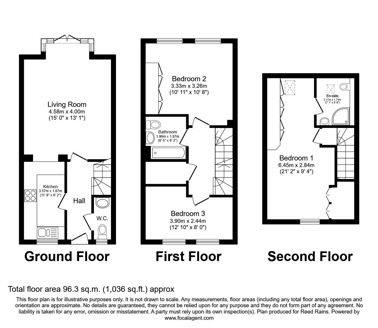 Floorplan of 3 bedroom Mid Terrace House for sale, Lowedges Close, Sheffield, S8