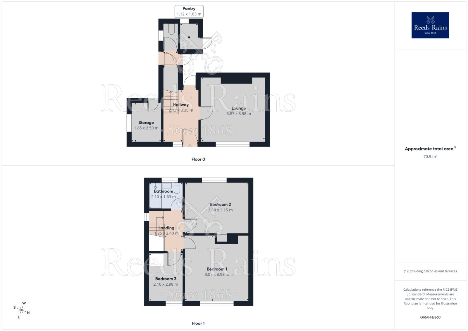 Floorplan of 3 bedroom Semi Detached House for sale, Handsworth Grange Road, Sheffield, S13