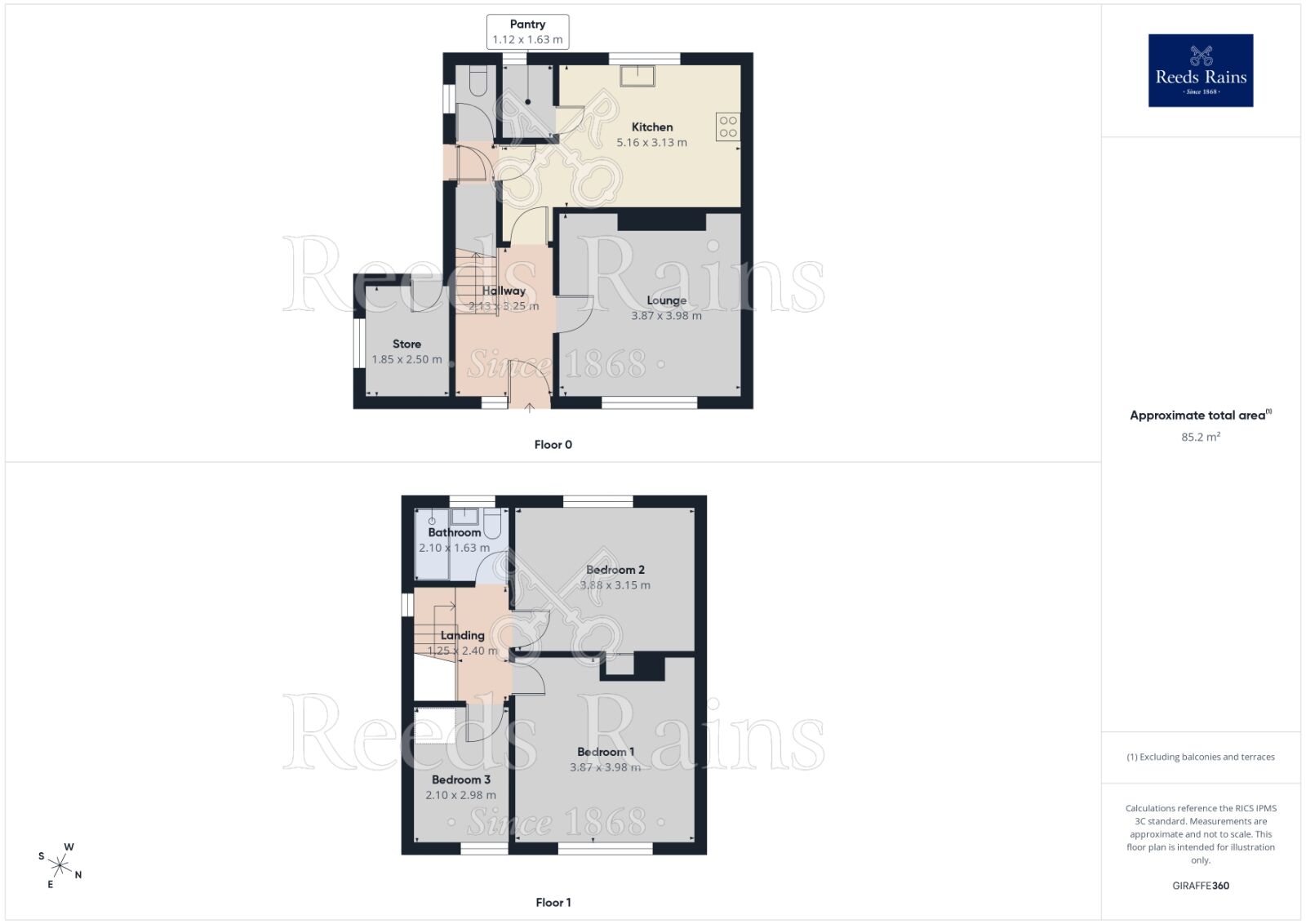 Floorplan of 3 bedroom Semi Detached House for sale, Handsworth Grange Road, Sheffield, S13