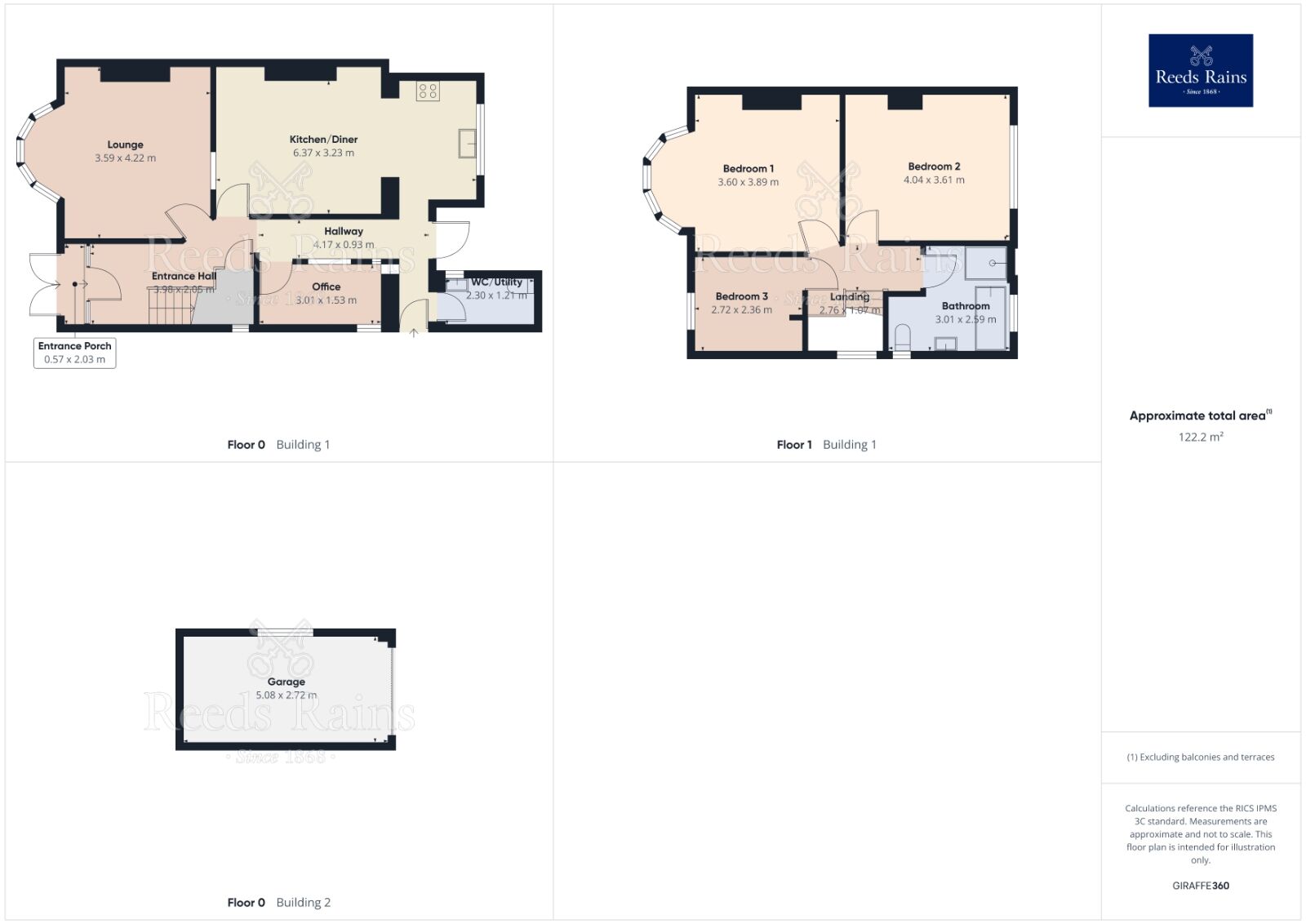 Floorplan of 3 bedroom Semi Detached House for sale, Norfolk Park Avenue, Sheffield, S2