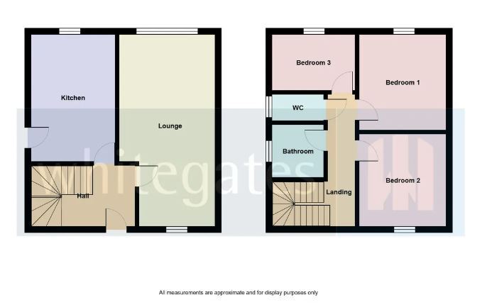 Floorplan of 3 bedroom Semi Detached House for sale, Maes Glan, Rhosllanerchrugog, Wrexham, LL14