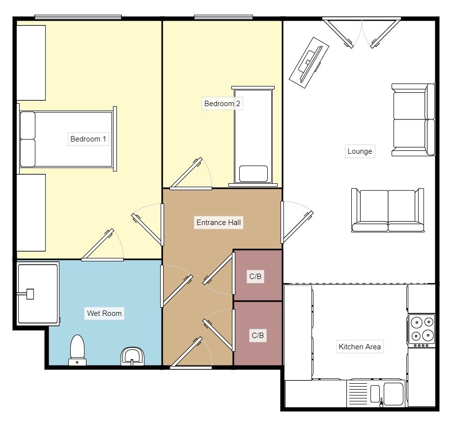 Floorplan of 2 bedroom  Flat for sale, Sheldon Heath Road, Birmingham, West Midlands, B26