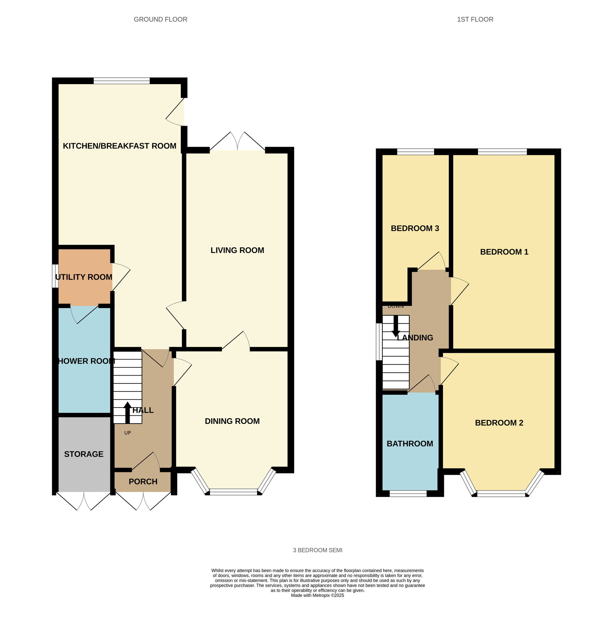 Floorplan of 3 bedroom Semi Detached House for sale, Coventry Road, Yardley, West Midlands, B26