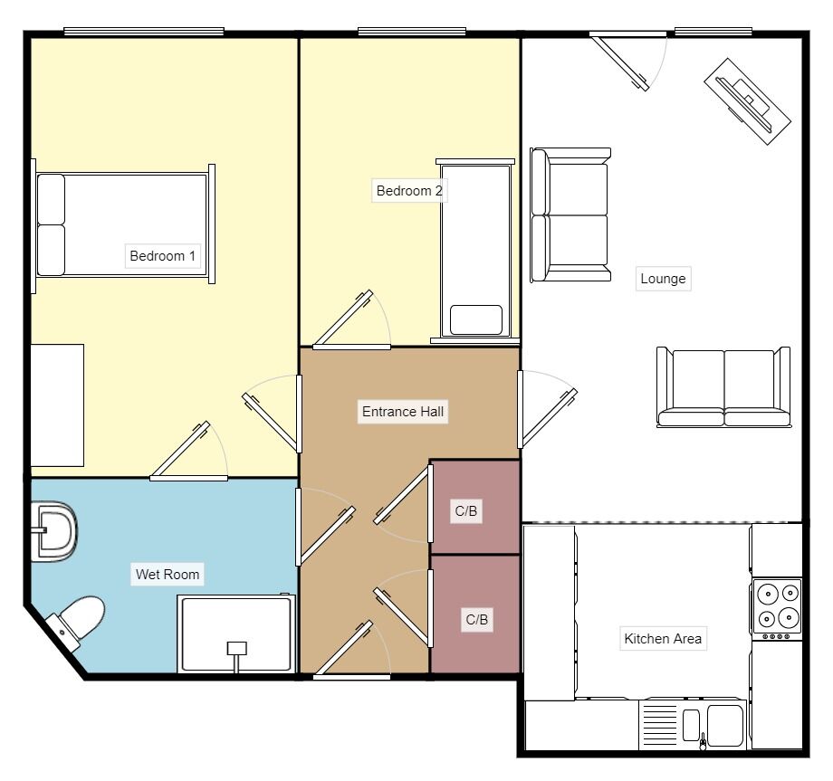 Floorplan of 2 bedroom  Flat for sale, Sheldon Heath Road, Birmingham, West Midlands, B26
