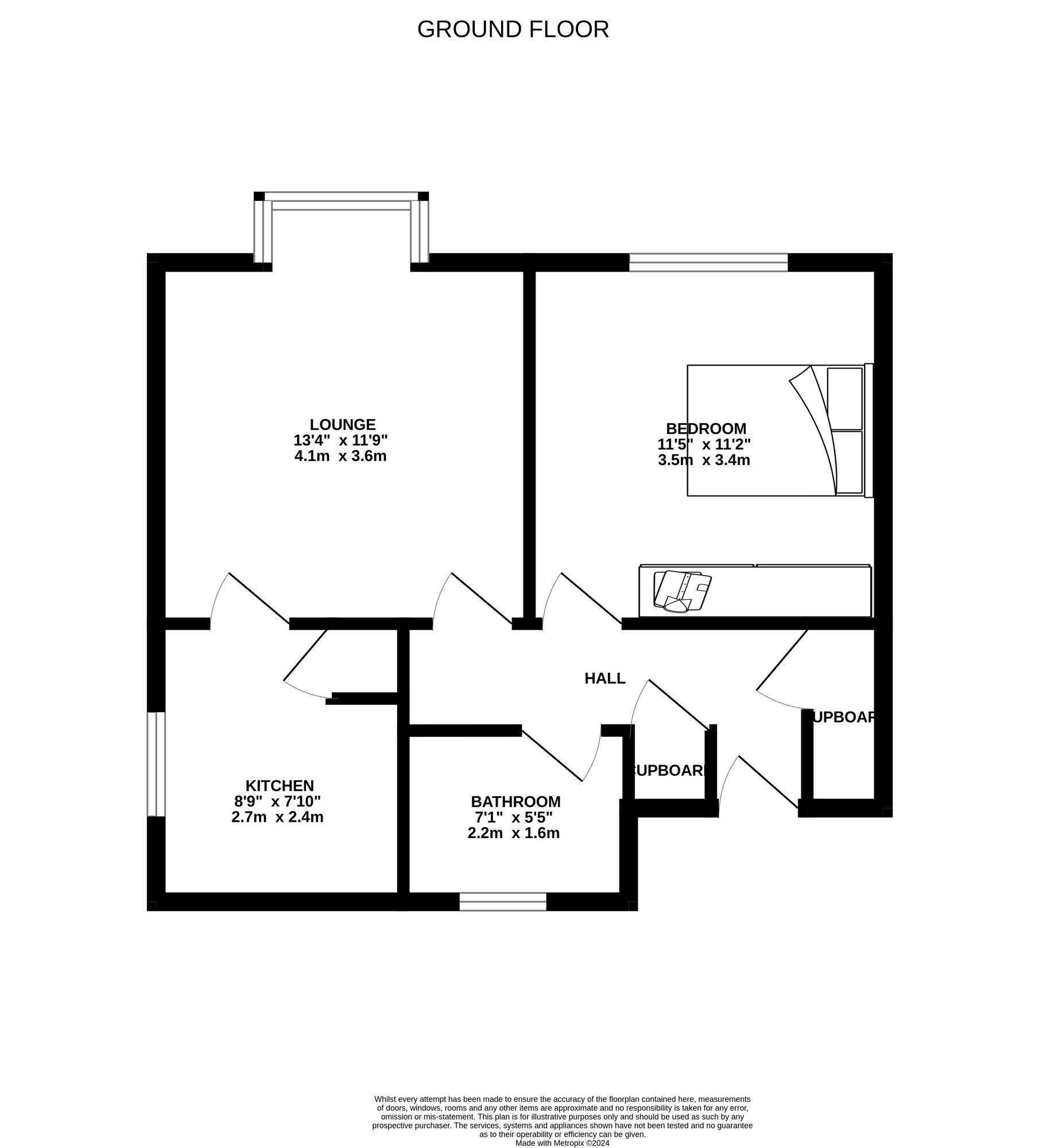 Floorplan of 1 bedroom  Flat for sale, Moat Lane, Yardley, Birmingham, B26