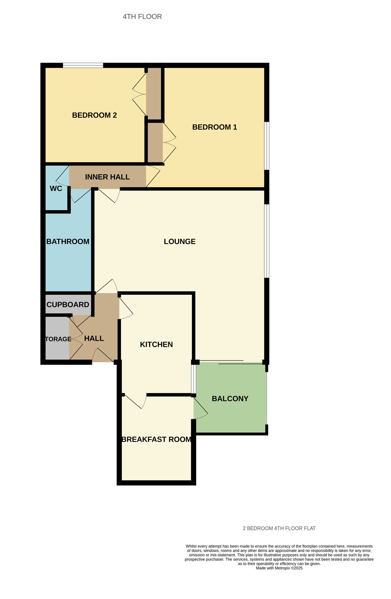 Floorplan of 2 bedroom  Flat for sale, Chelmscote Road, Solihull, West Midlands, B92