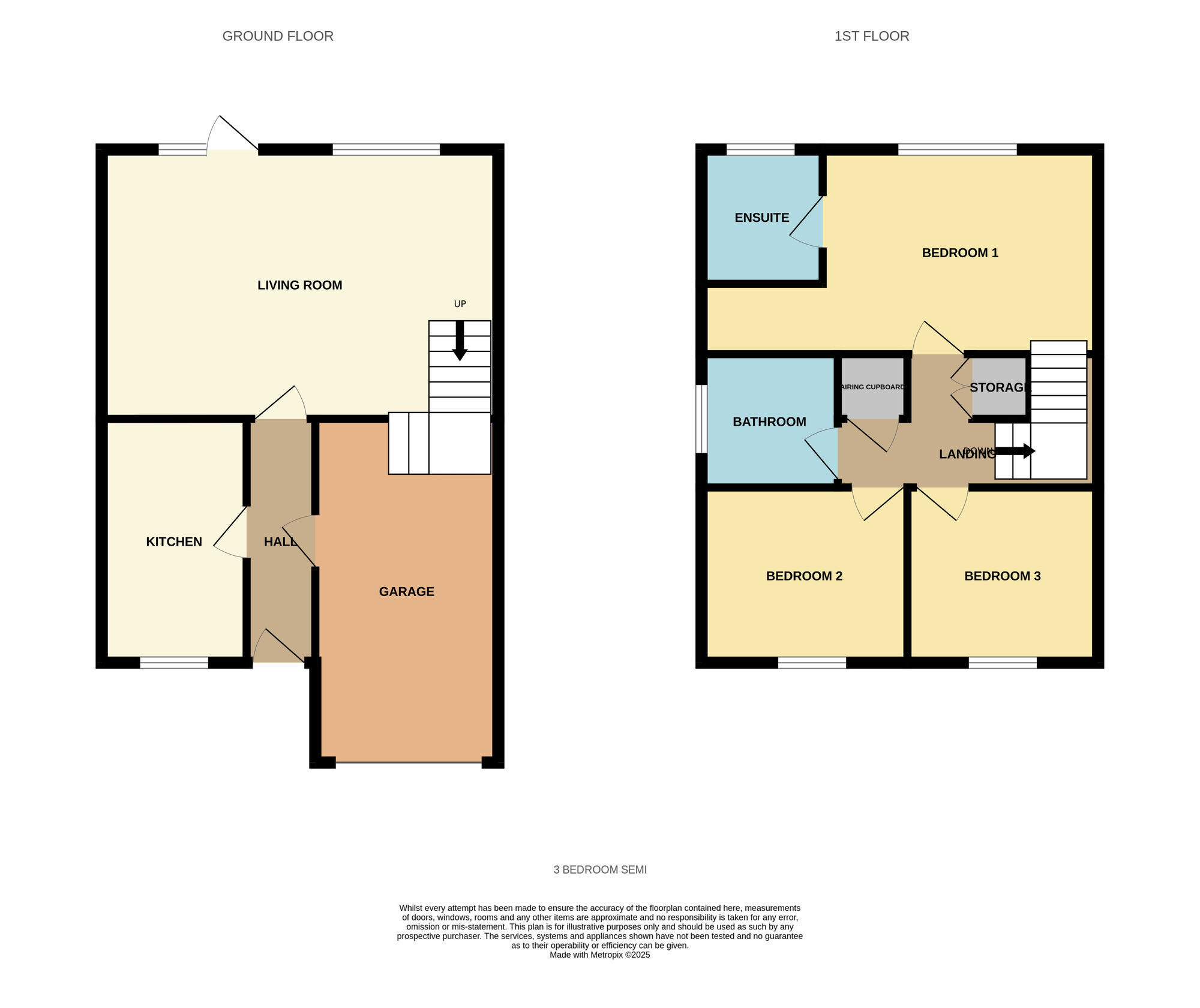 Floorplan of 3 bedroom Semi Detached House for sale, Blakesley Mews, Birmingham, West Midlands, B25