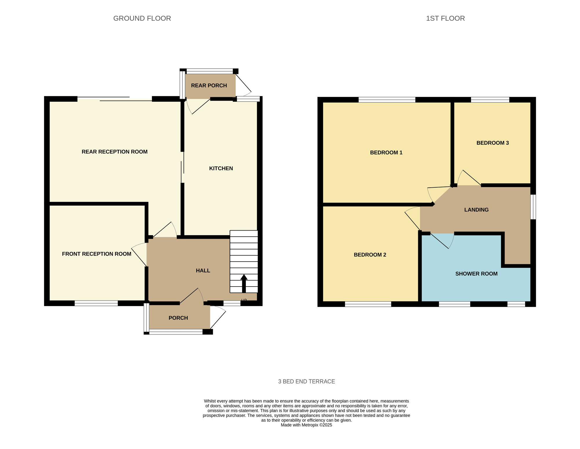 Floorplan of 3 bedroom End Terrace House for sale, Belchers Lane, Birmingham, West Midlands, B9