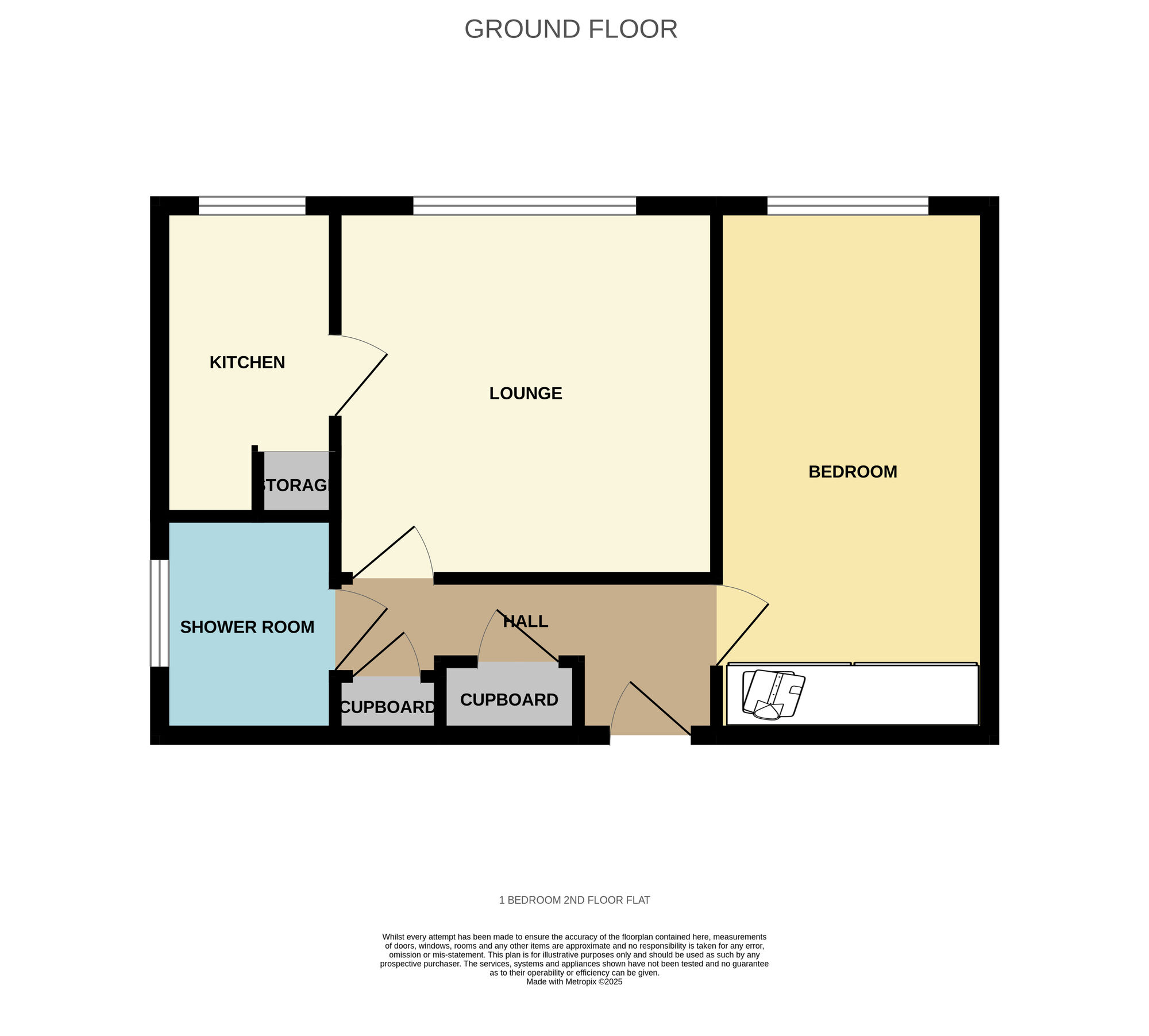 Floorplan of 1 bedroom  Flat for sale, Moat Lane, Yardley, West Midlands, B26