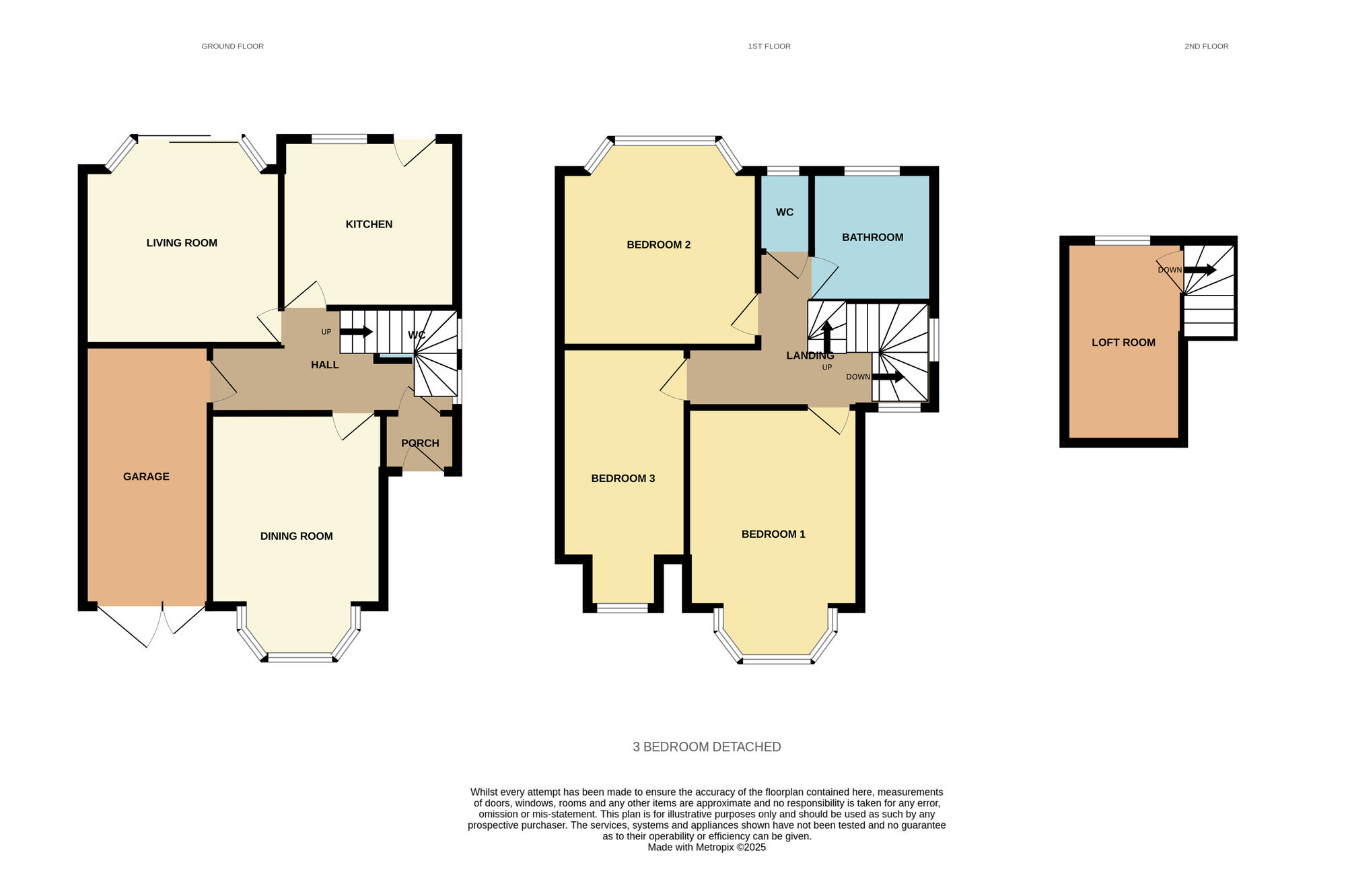 Floorplan of 3 bedroom Detached House for sale, Vibart Road, Birmingham, West Midlands, B26