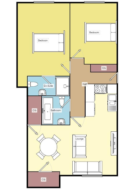 Floorplan of 2 bedroom  Flat for sale, Barrows Lane, Birmingham, B26