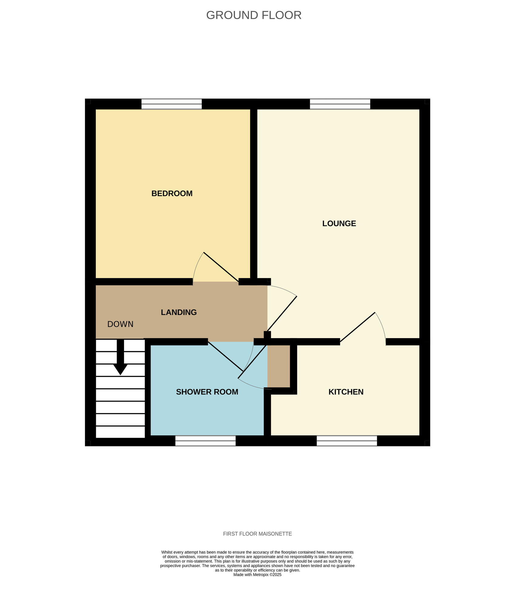 Floorplan of 1 bedroom  Flat for sale, Barrows Lane, Birmingham, West Midlands, B26