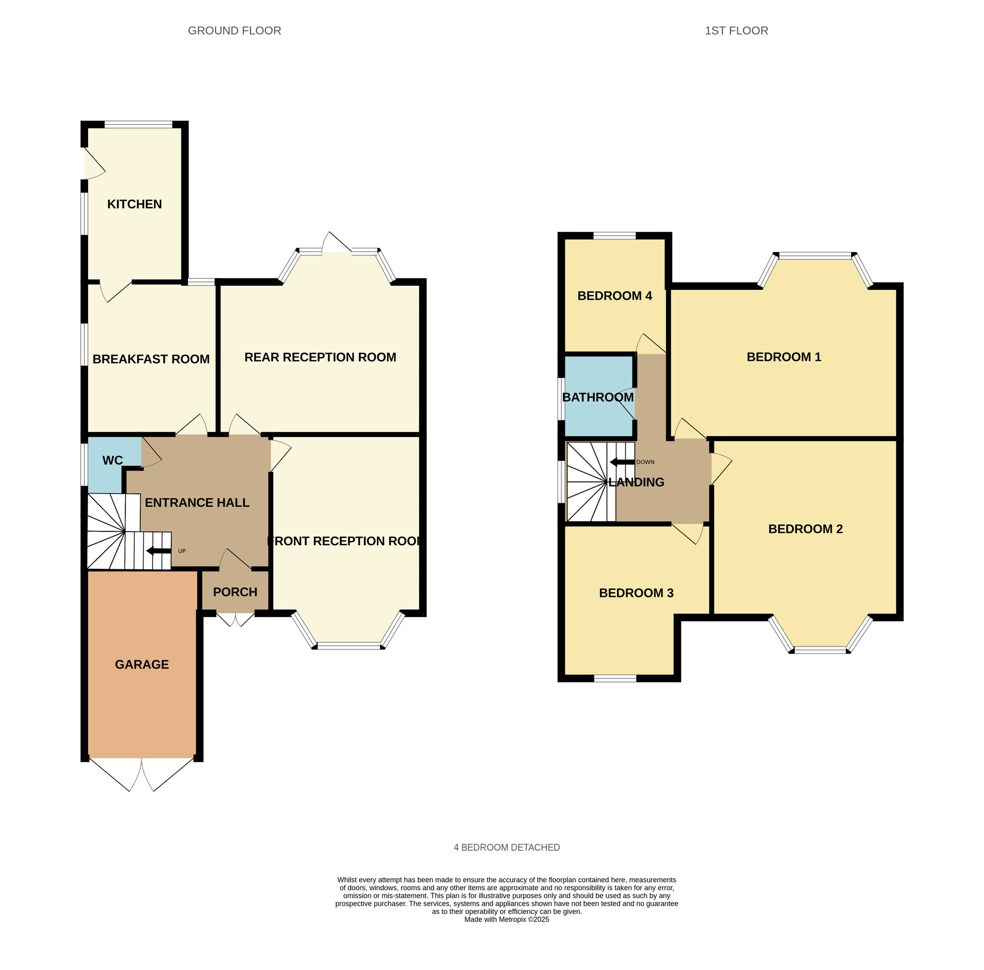 Floorplan of 4 bedroom Detached House for sale, Church Road, Yardley, West Midlands, B33