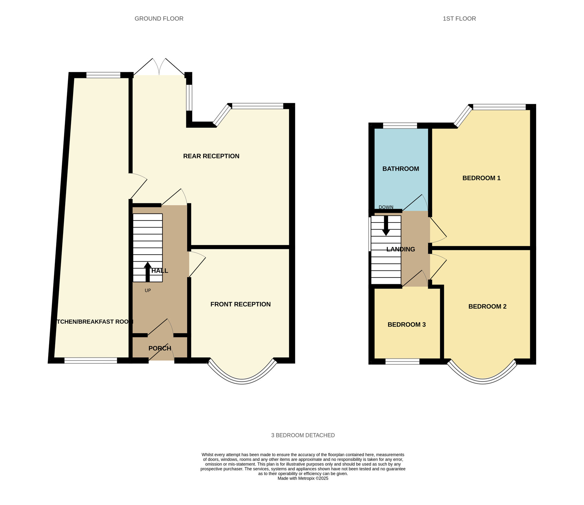 Floorplan of 3 bedroom Detached House for sale, Willclare Road, Birmingham, West Midlands, B26