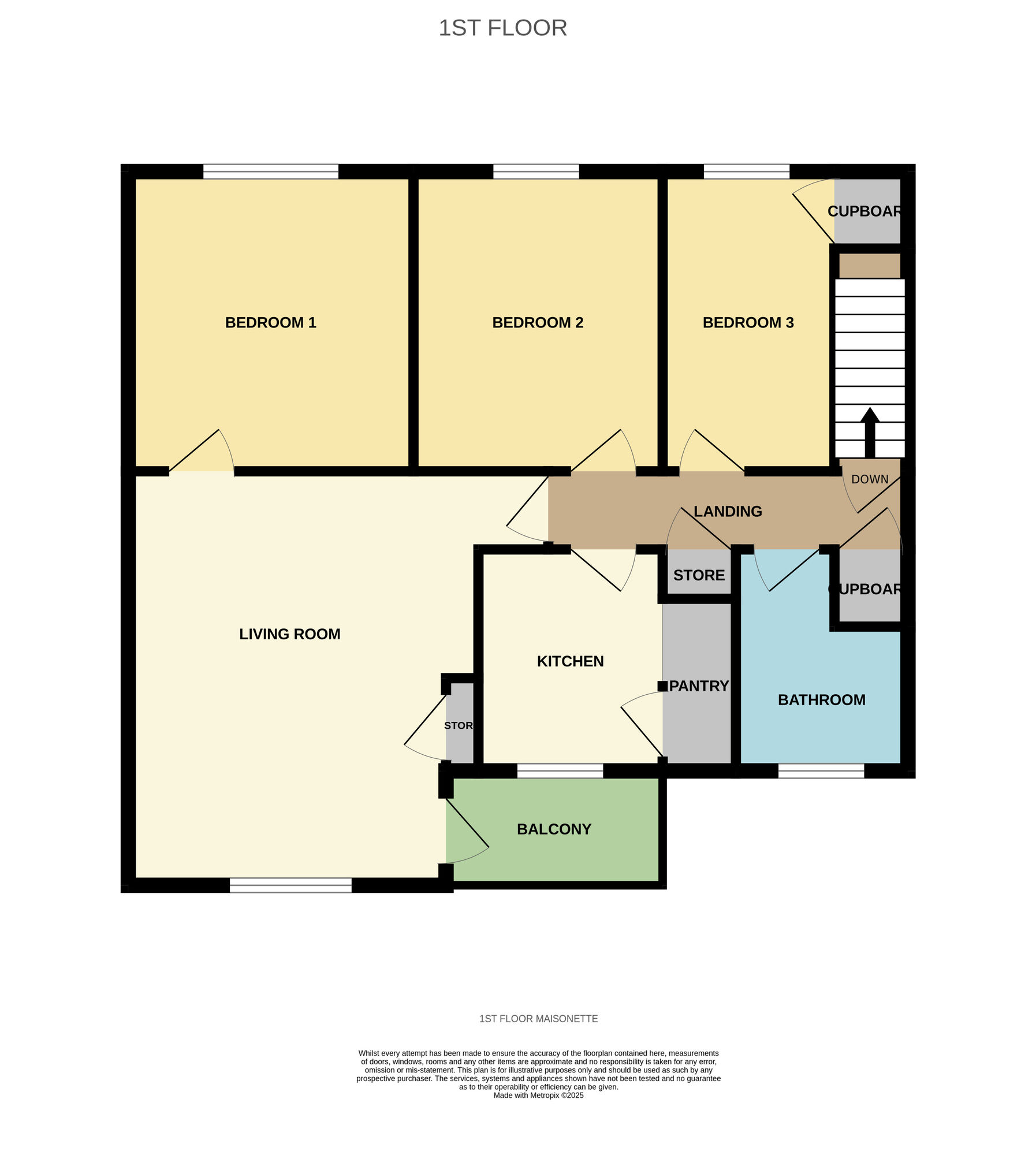 Floorplan of 3 bedroom  Flat for sale, Newbridge Road, Birmingham, West Midlands, B9