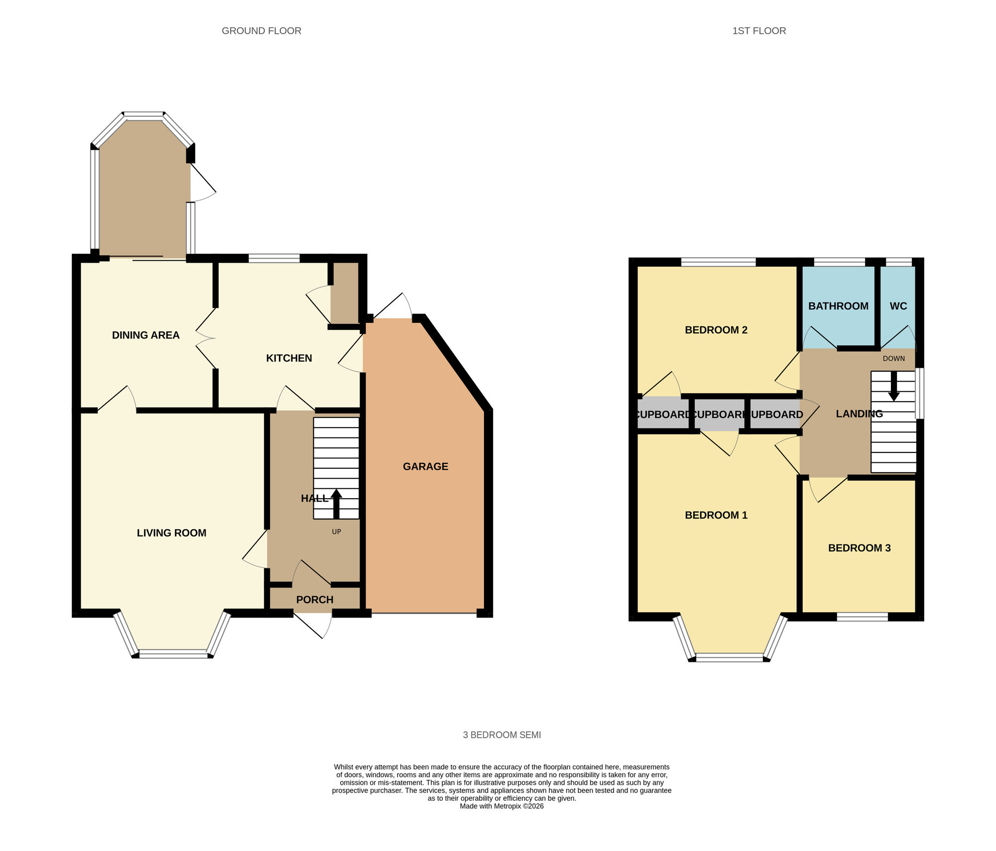 Floorplan of 3 bedroom Semi Detached House for sale, Church Road, Yardley, Birmingham, B33