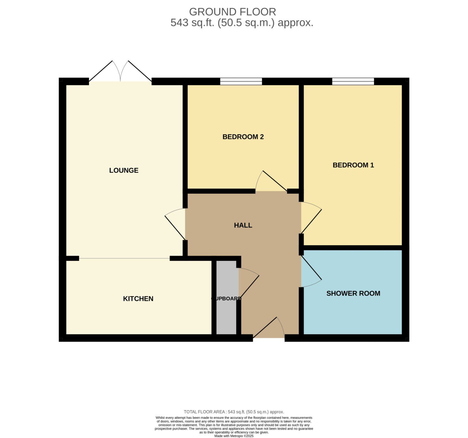 Floorplan of 2 bedroom Flat for sale, New Coventry Road, Birmingham, West Midlands, B26