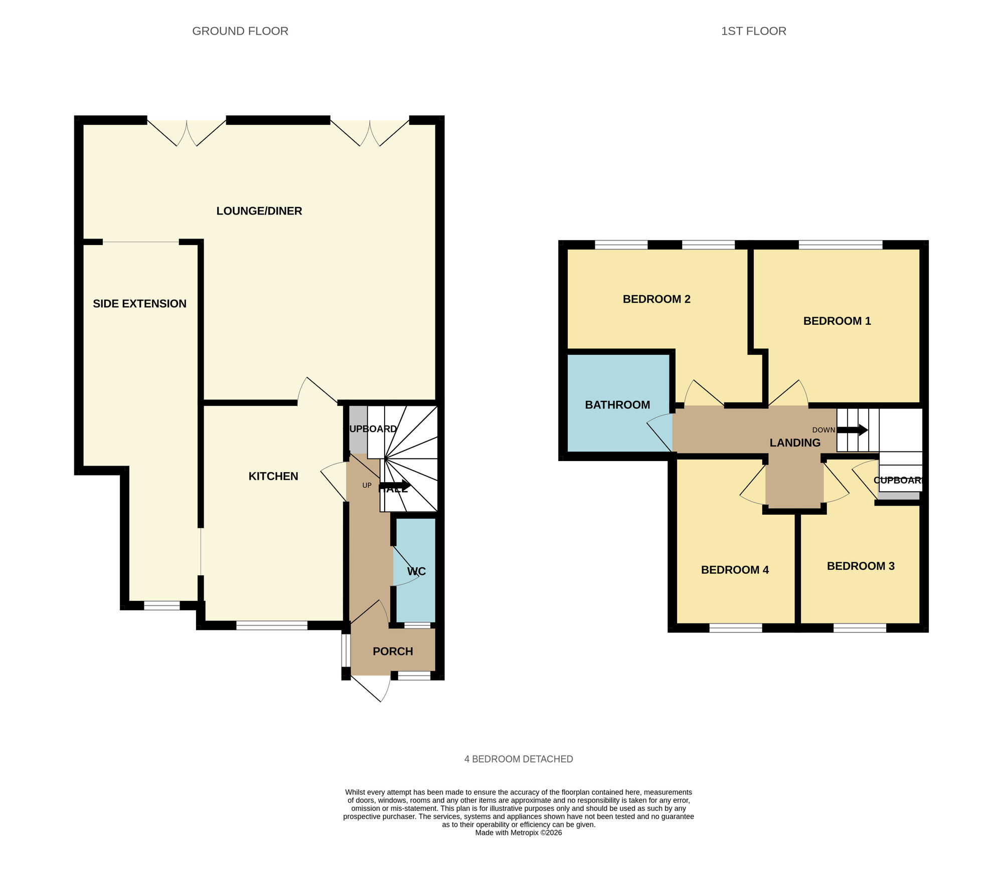 Floorplan of 4 bedroom Detached House for sale, Sunbeam Way, West Midlands, B33