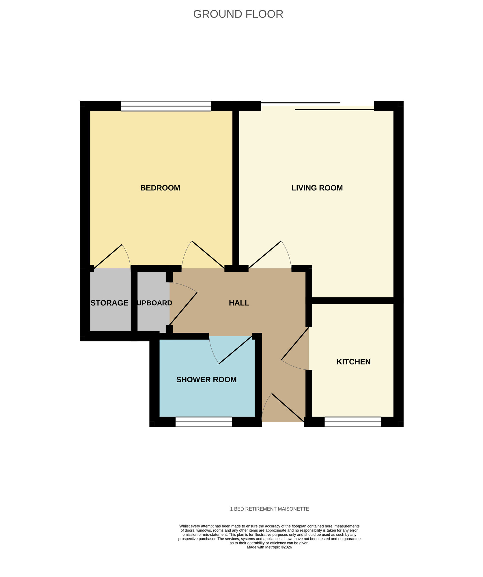 Floorplan of 1 bedroom Flat for sale, Church Road, Yardley, West Midlands, B25