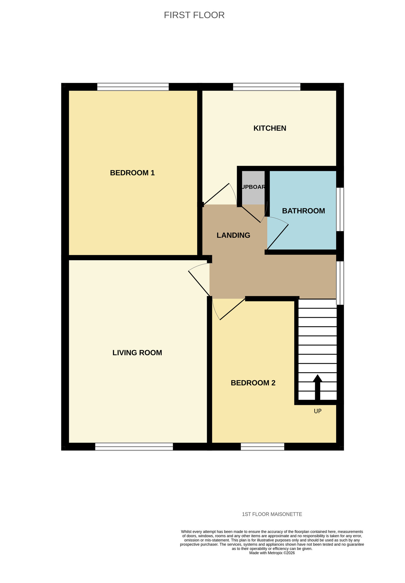 Floorplan of 2 bedroom Flat for sale, Gayhurst Drive, Birmingham, West Midlands, B25
