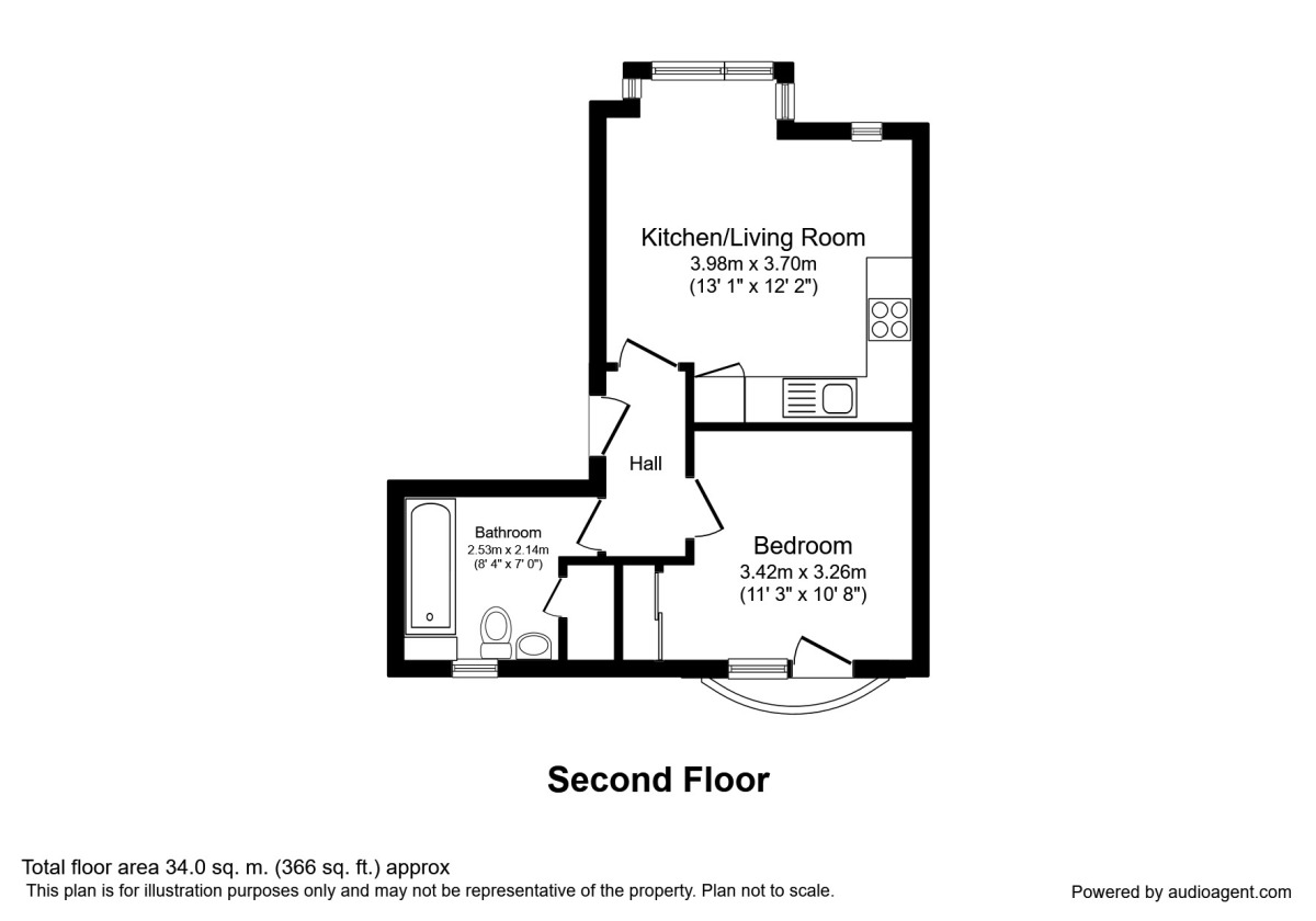 Floorplan of 1 bedroom  House to rent, Skeldergate, York, YO1